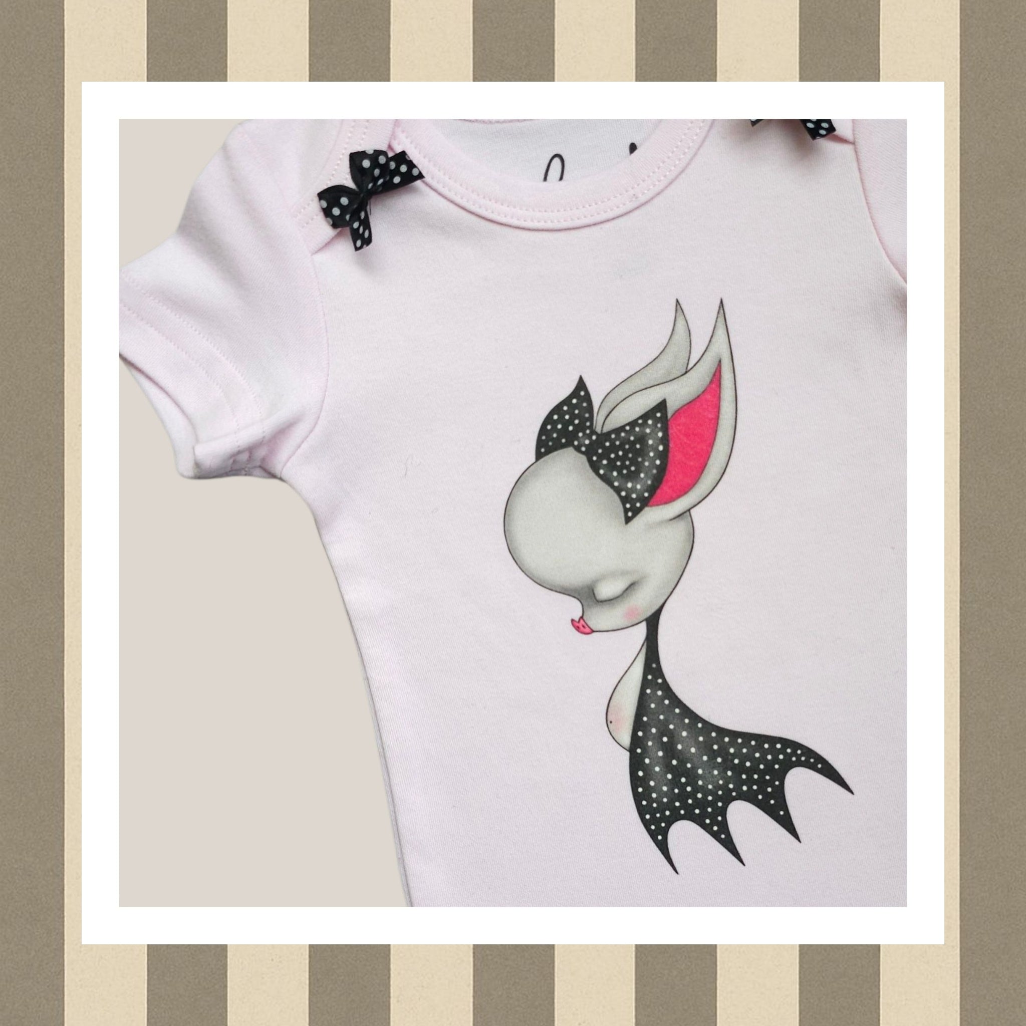 Body Bebé Murciélago con Lacitos 100% algodón