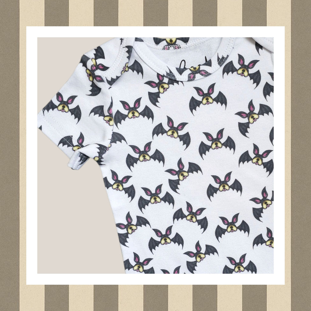 Body bebé murcielagos 100% algodón orgánico