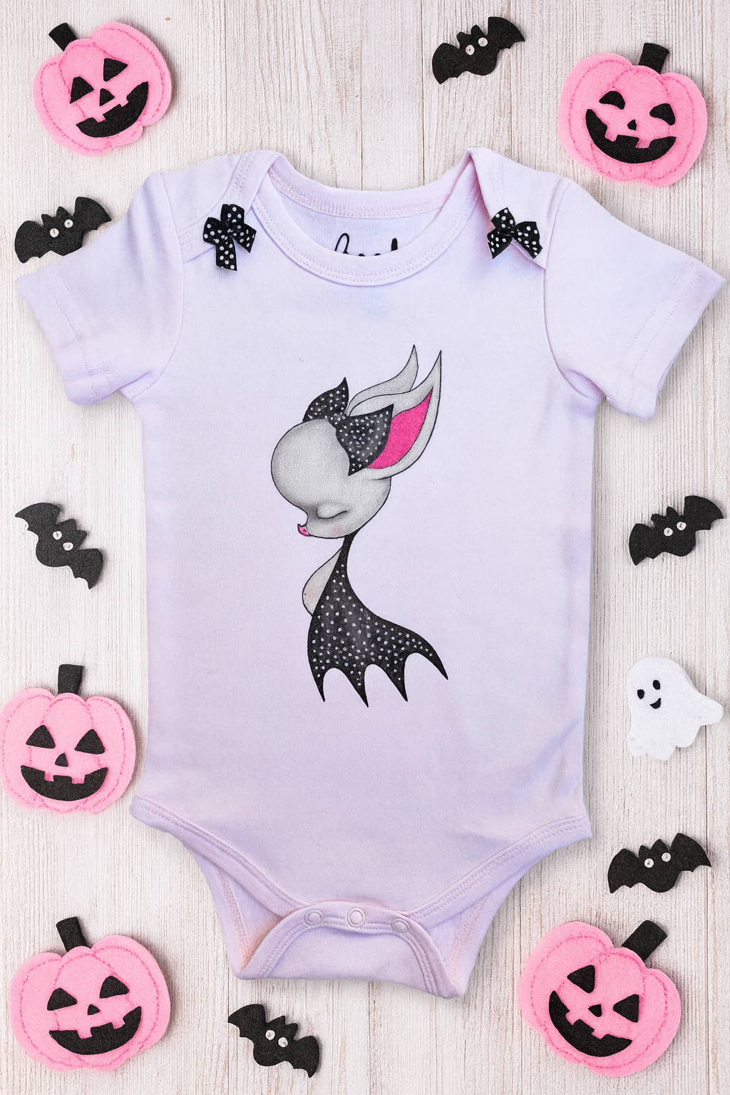 Body Bebé Murciélago con Lacitos 100% algodón